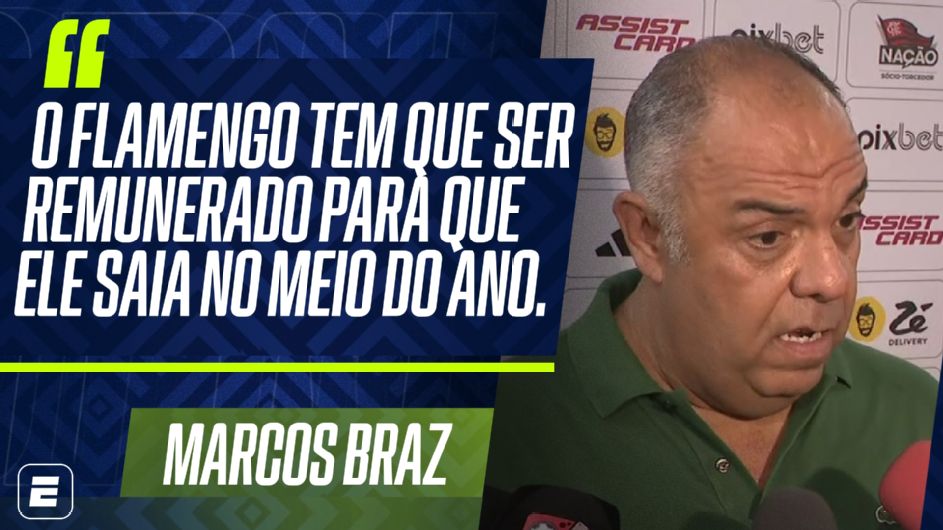 Braz diz por que Flamengo afastou Gabigol e garante: atacante só sai agora se clube for remunerado