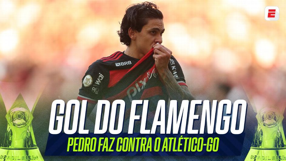 Flamengo vence lanterna Atlético-GO e assume liderança do Brasileirão com um jogo a menos que o Botafogo