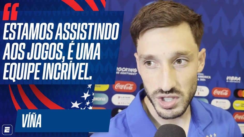 Viña diz que jogadores acompanham Flamengo na Copa América e exalta liderança no Brasileiro mesmo com desfalques: 'Incrível'