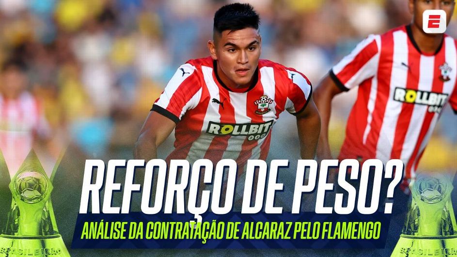 Flamengo anuncia a contratação de Carlos Alcaraz, do Southampton