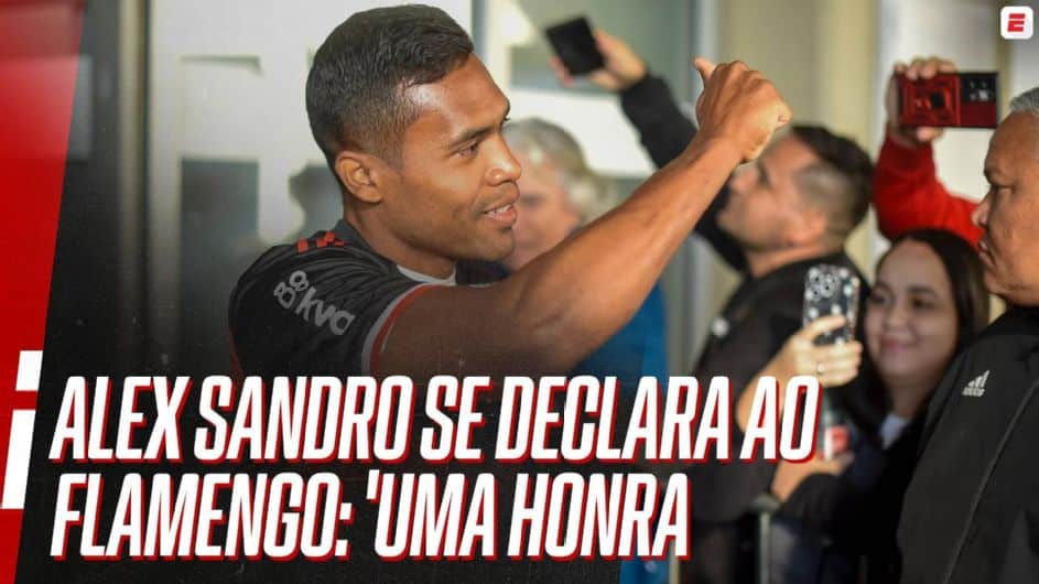 Alex Sandro aparece no BID e fica livre para estrear pelo Flamengo contra o Corinthians