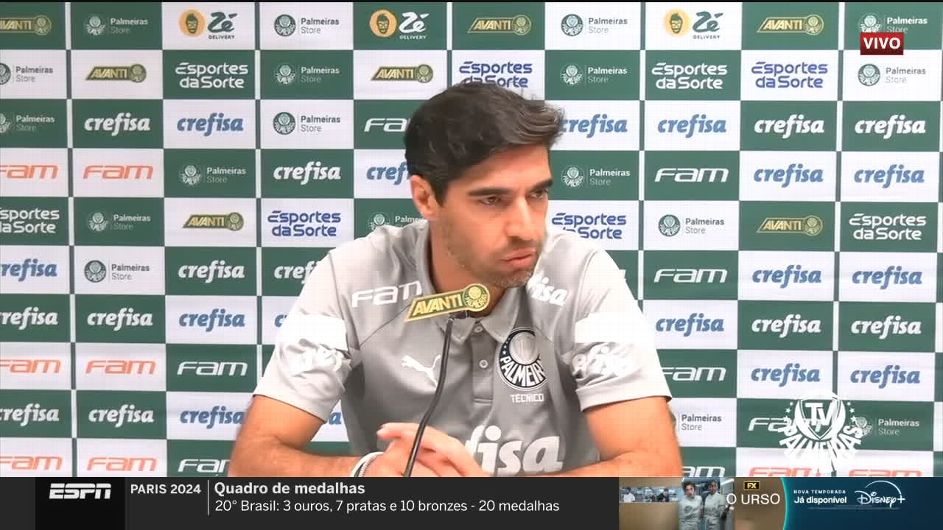 Abel Ferreira detona arbitragem por 'não ter coragem' de expulsar jogador do Flamengo: 'Meu copo d'água já transbordou'