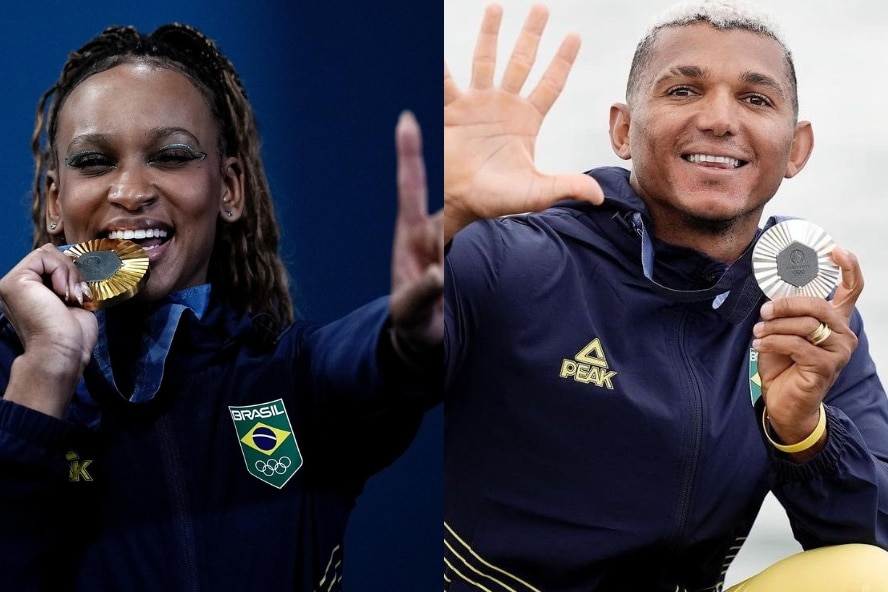 Dois atletas do Flamengo lideram o ranking de brasileiros com mais medalhas na história das Olimpíadas