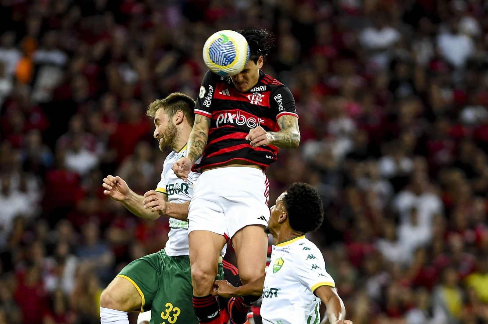 Artilheiro do futebol brasileiro, Pedro deve retornar no clássico contra o Vasco