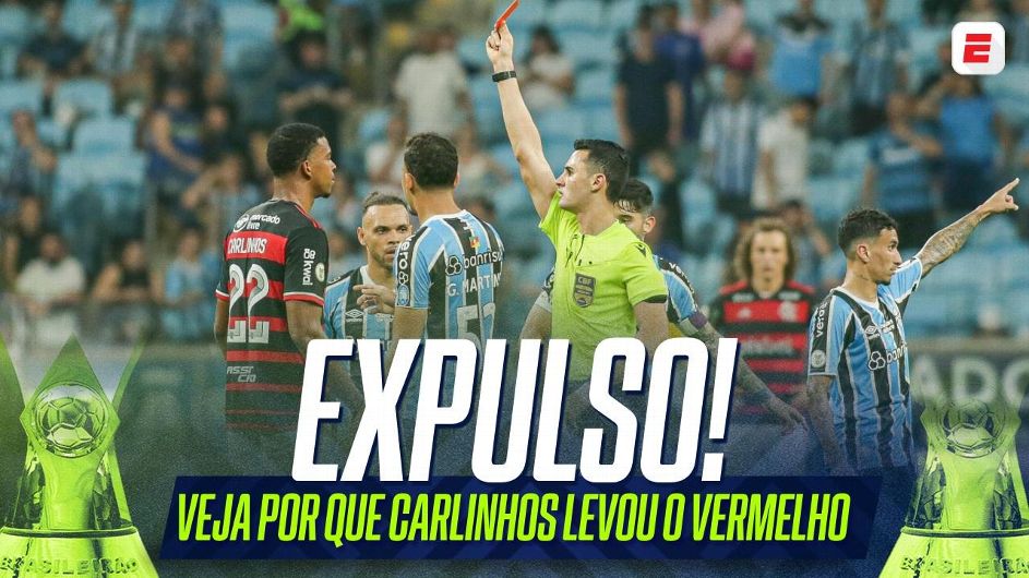 Grêmio notifica Flamengo após perícia descartar injúria racial contra Carlinhos: 'Que se retrate'