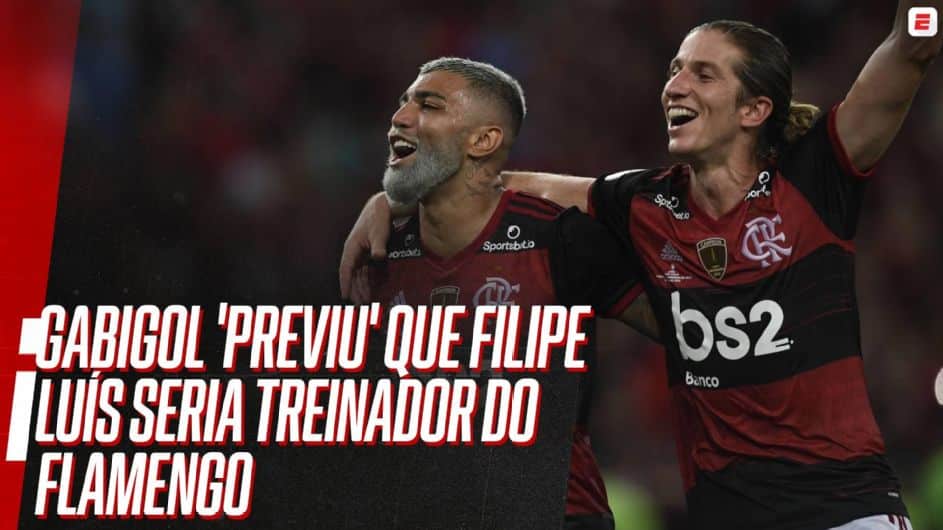 Gabigol teve 'previsão' sobre Filipe Luís no Flamengo e fez 'exigência' em brincadeira: 'Se eu não for, vou ficar p*'