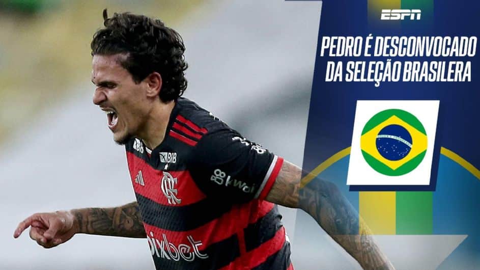 Pedro, do Flamengo, sofre grave lesão no joelho na seleção e está fora da temporada