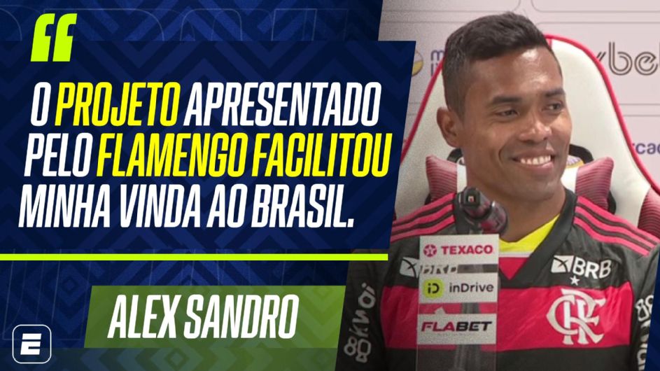 Alex Sandro explica por que escolheu o Flamengo e revela sonho: 'Acho que é possível'