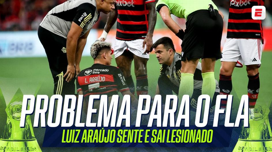 Flamengo vai perder Luiz Araújo por até dois meses após fratura de cartilagem; jogador fará cirurgia