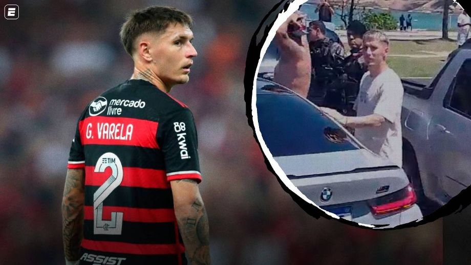 Lateral do Flamengo é flagrado em confusão de torcedores do Peñarol no Rio, e clube se manifesta