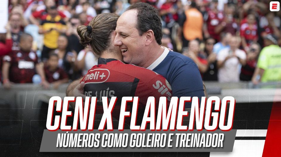 O reencontro de Ceni e Filipe Luís em Bahia x Flamengo após 'conselho para a vida' que técnico recebeu do ex-lateral