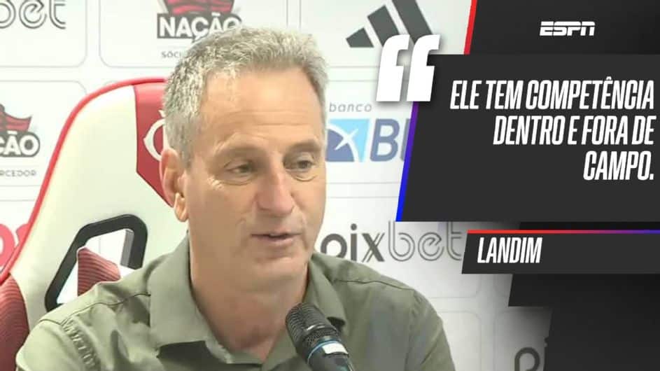 Contrato de Filipe Luís com Flamengo será até 2025, e Braz admite equívoco com palavra 'interino': 'Erro meu'