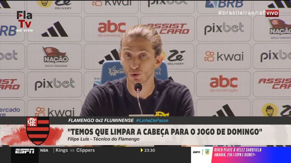 Filipe Luís diz que ainda não estudou Corinthians e promete: 'Flamengo vai a São Paulo para ganhar, não defender resultado'