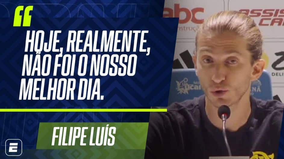 Como Filipe Luís reagiu após primeira derrota como técnico do Flamengo: 'Dói muito mais desse lado aqui'