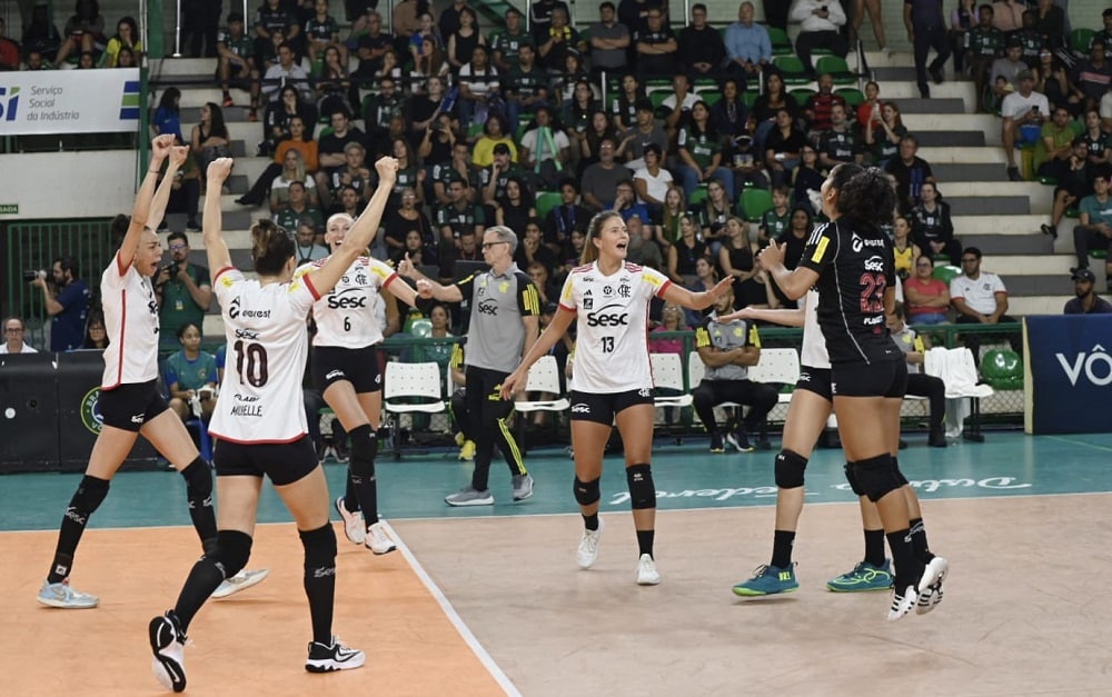 Sesc RJ Flamengo estreia com vitória na Superliga Feminina de Vôlei