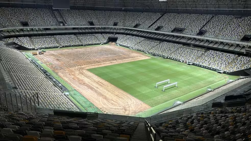 Atlético-MG troca gramado da Arena MRV para final da Copa do Brasil