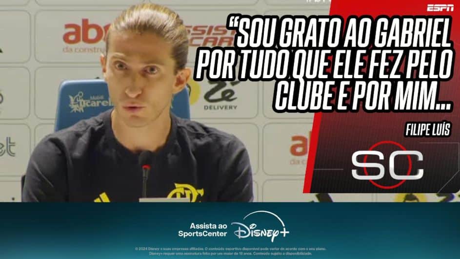 Filipe Luís diz que Gabigol está afastado do Flamengo até '2ª ordem' e cita muita tristeza: 'Gostaria que não sujasse o título'