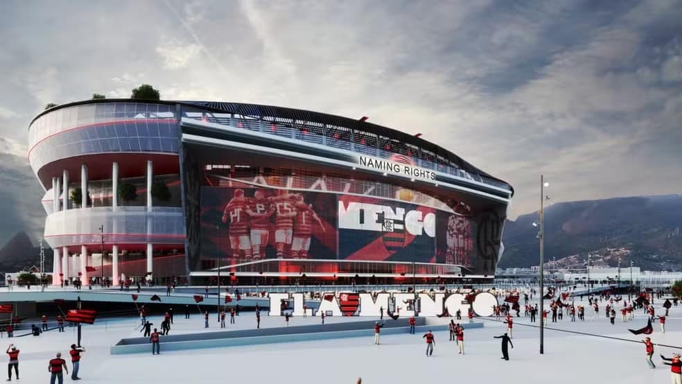 Diretoria do Flamengo apresenta novo projeto do estádio do Rubro-Negro - Veja imagens